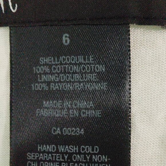 INC International Concepts 100% Cotton White Lace Sleeveless Dress, Size s - Picture 5 of 8